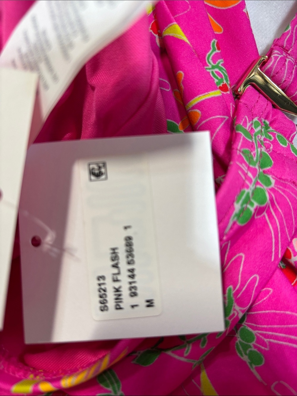 kate spade Pink flash Floral One-Piece lined flower & berries Swimsuit NWT M - Picture 12 of 14
